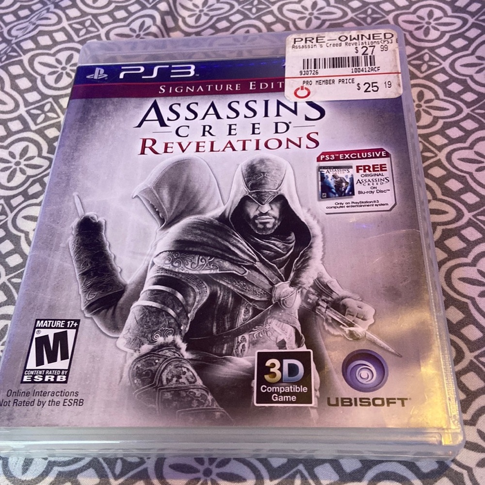 PS3 game it is called assassin’s creed revelation’s